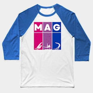 MAG Bi Flag Art Baseball T-Shirt